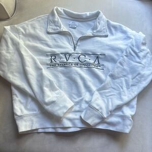 RVCA WOMENS HALF-zip sweater | sz small